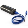 Концентратор USB OEM HUB USB 3.0 4 порти,з вимикачами, кабель